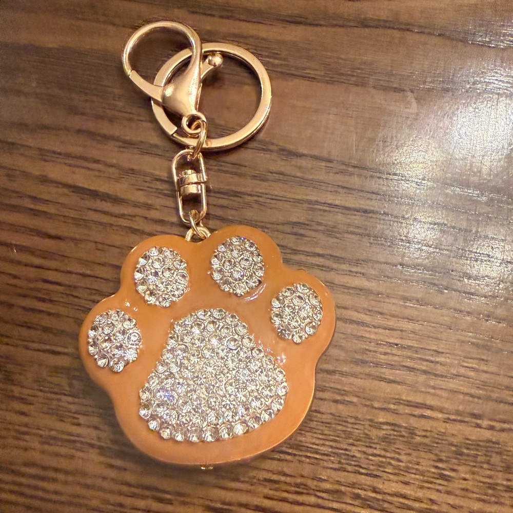 Paw Print Bag Charm/Keychain